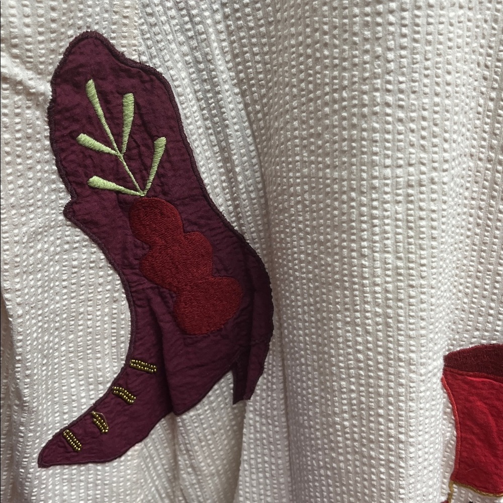 Stella nova seersucker magic Katara Handcrafted Midi Dress Size Large - Picture 10 of 14